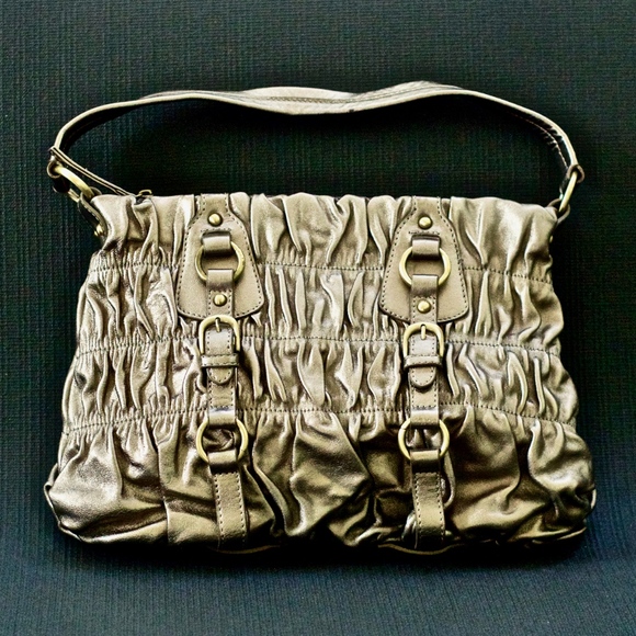 ENG'S BURG Handbags - ENG'S BURG by ROMAN & ITALY CO. Gold Leather Bag